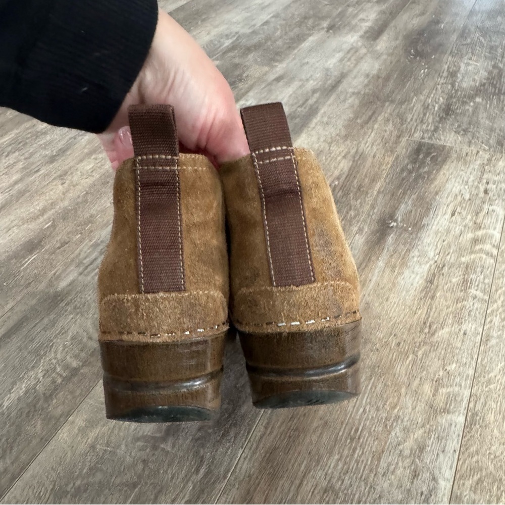 Dansko Tan Suede Clog Ankle Boots - Size 36 - Picture 6 of 9